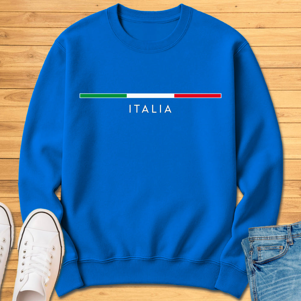 Italia Minimalist Flag Sweatshirt