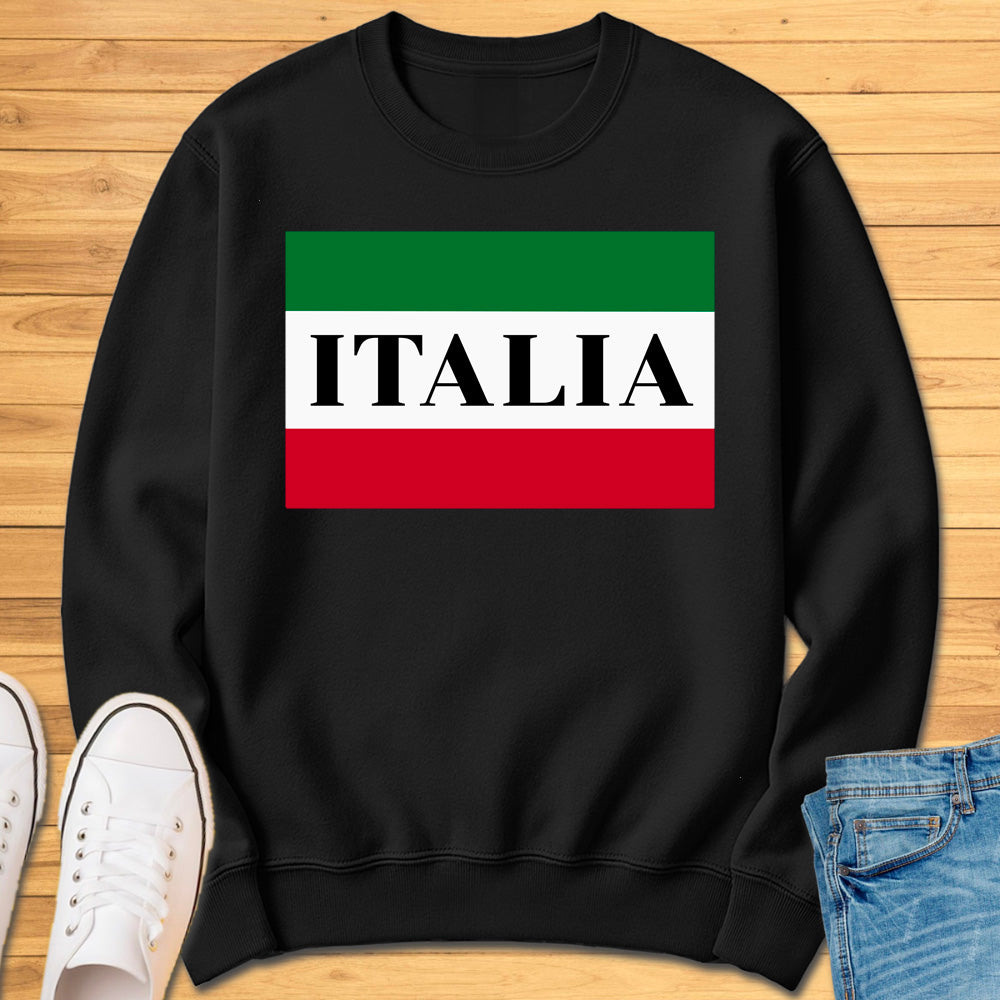 Italia Box Flag Sweatshirt
