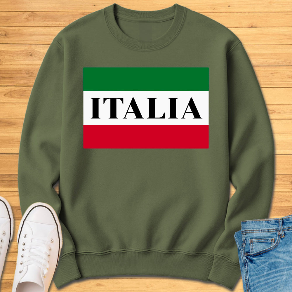Italia Box Flag Sweatshirt