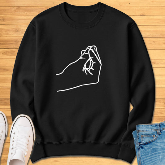 Italian Pinched Fingers Sweatshirt
