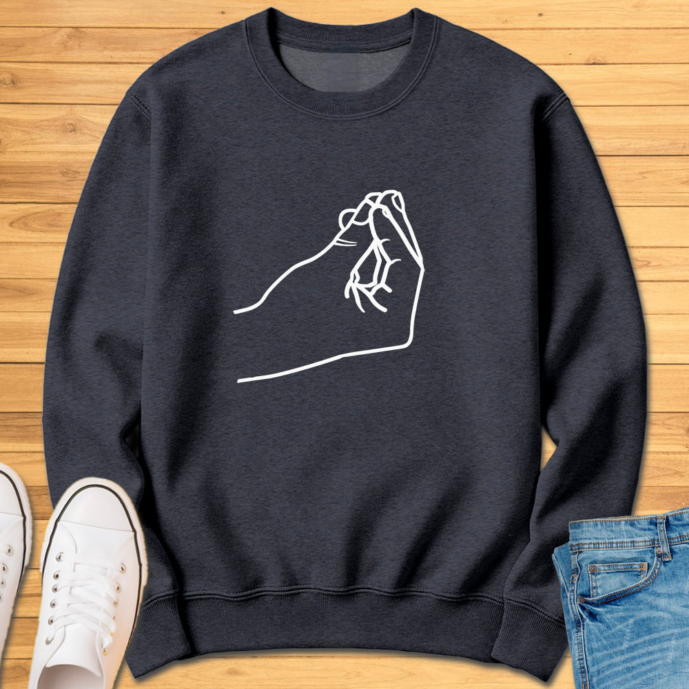 Italian Pinched Fingers Sweatshirt