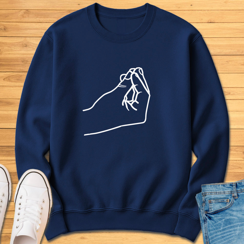 Italian Pinched Fingers Sweatshirt
