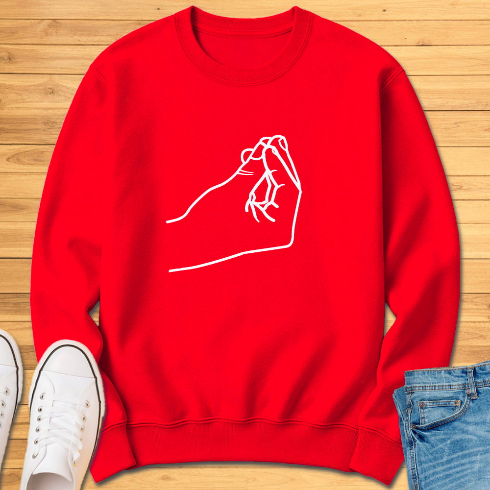 Italian Pinched Fingers Sweatshirt