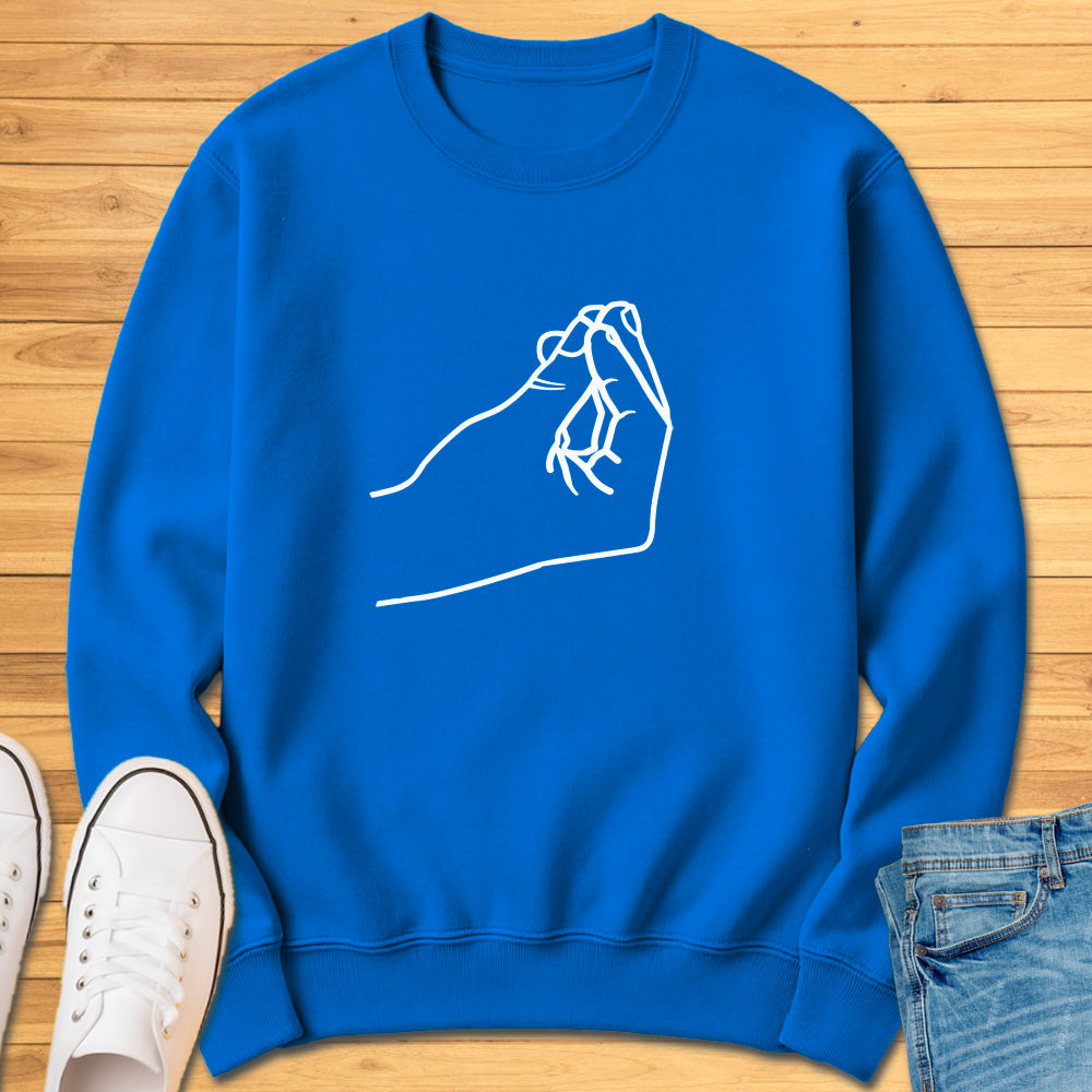 Italian Pinched Fingers Sweatshirt