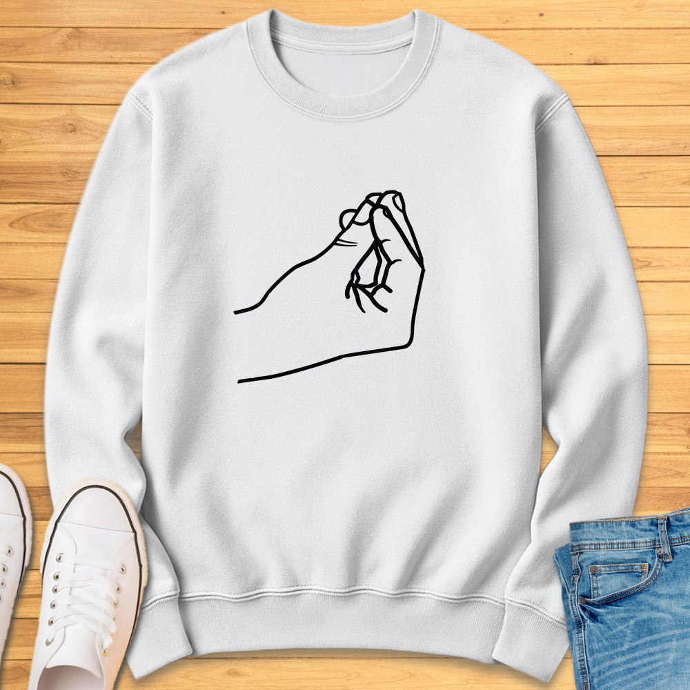 Italian Pinched Fingers Sweatshirt