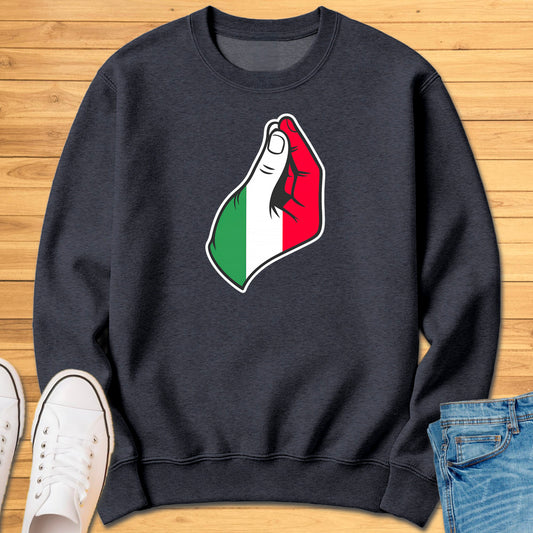 Italian Pinched Fingers Sweatshirt