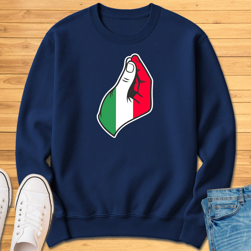 Italian Pinched Fingers Sweatshirt
