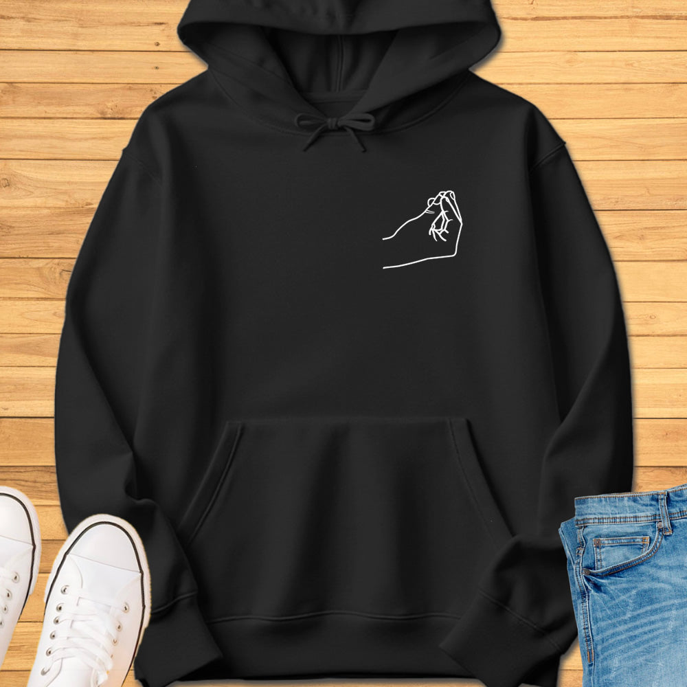 Italian Pinched Fingers Pocket Hoodie