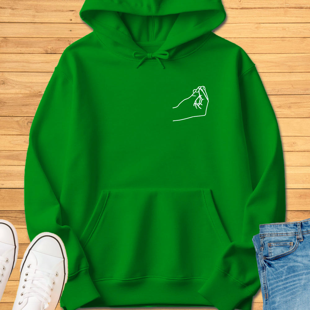 Italian Pinched Fingers Pocket Hoodie