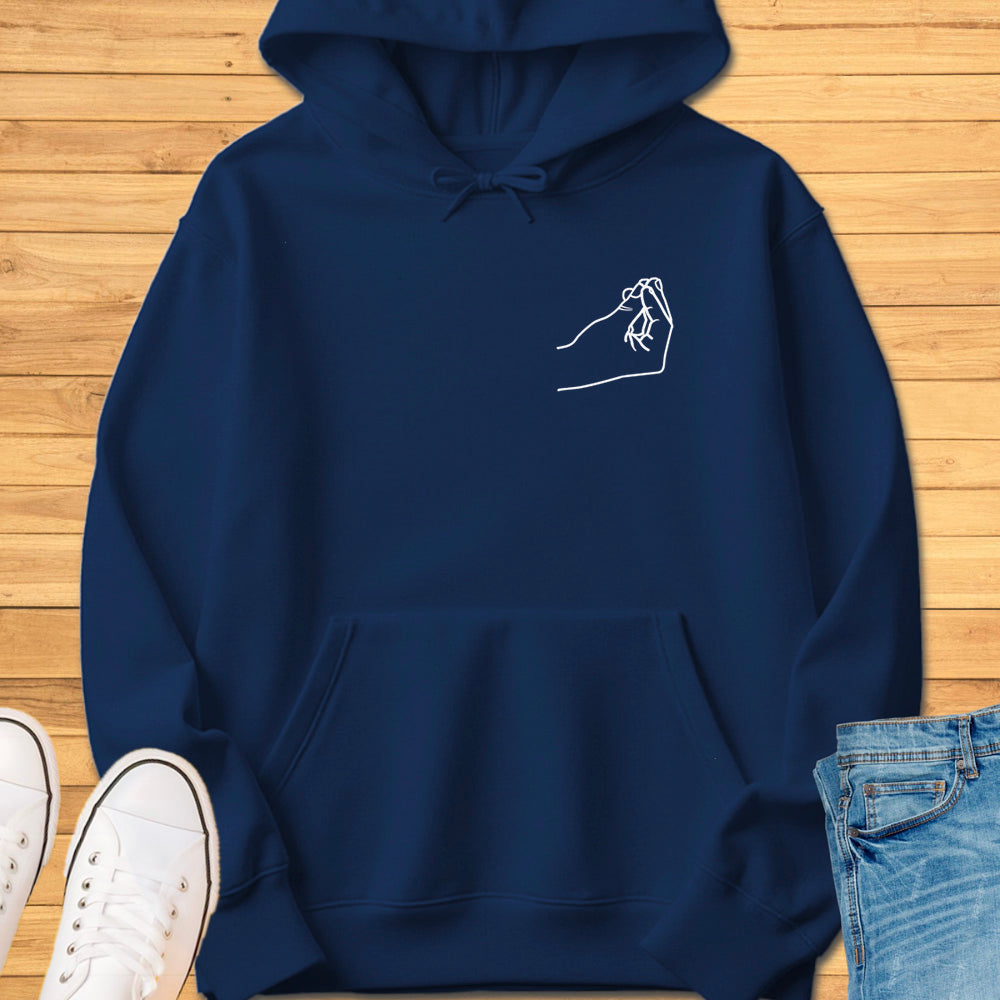 Italian Pinched Fingers Pocket Hoodie