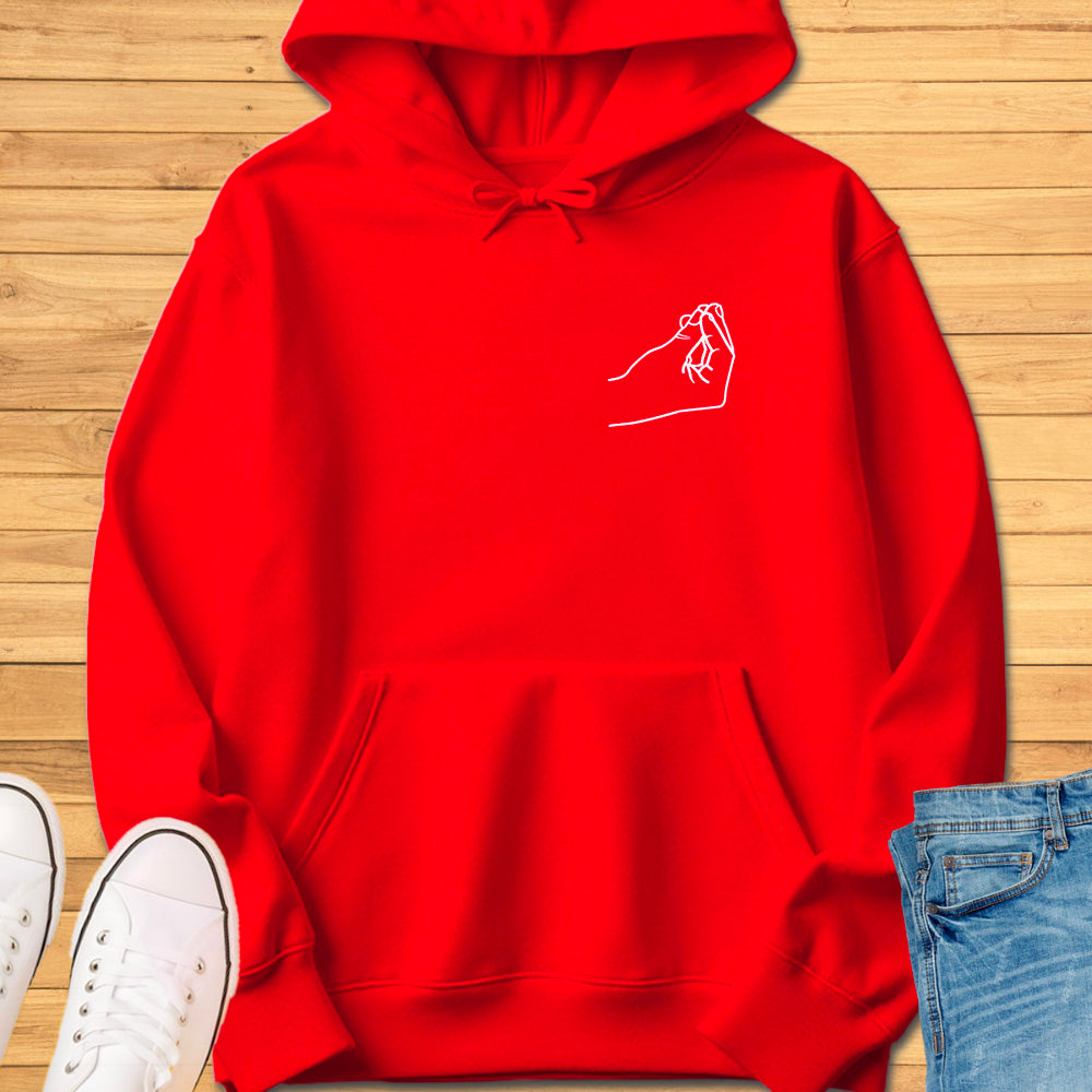 Italian Pinched Fingers Pocket Hoodie