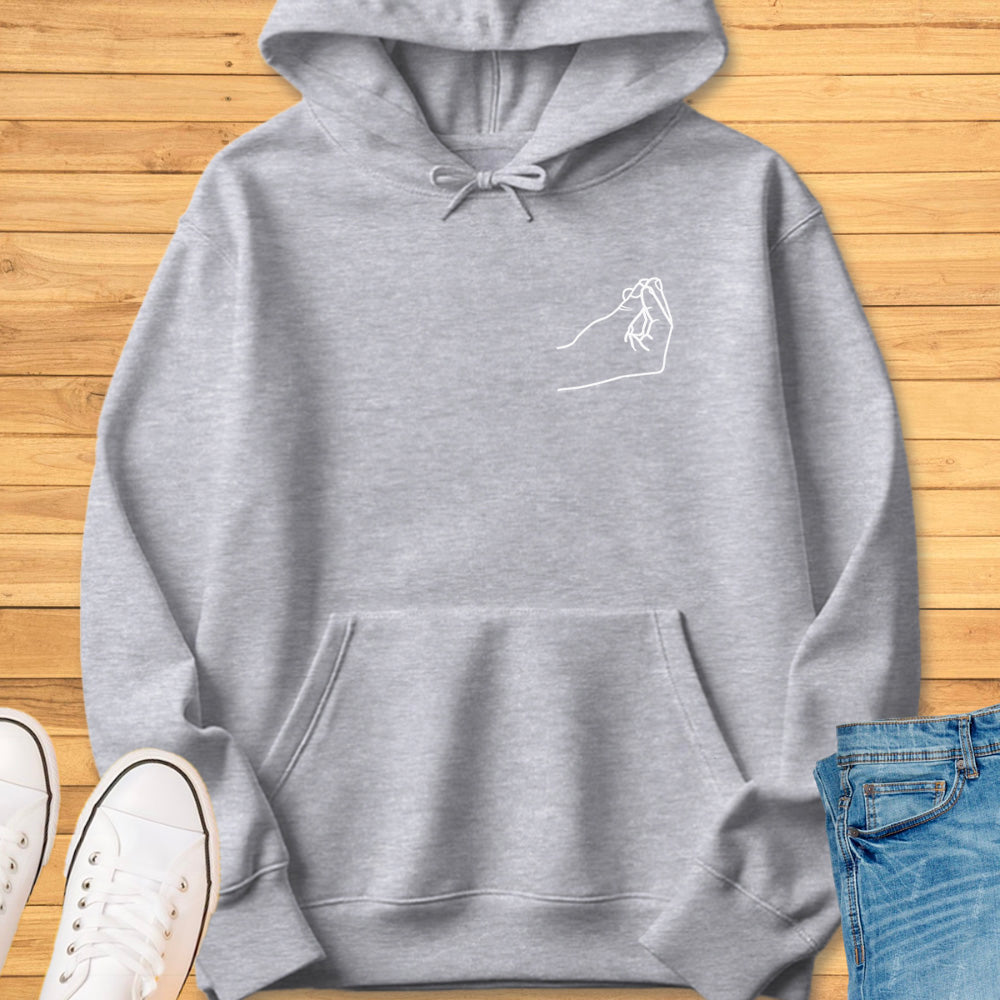Italian Pinched Fingers Pocket Hoodie