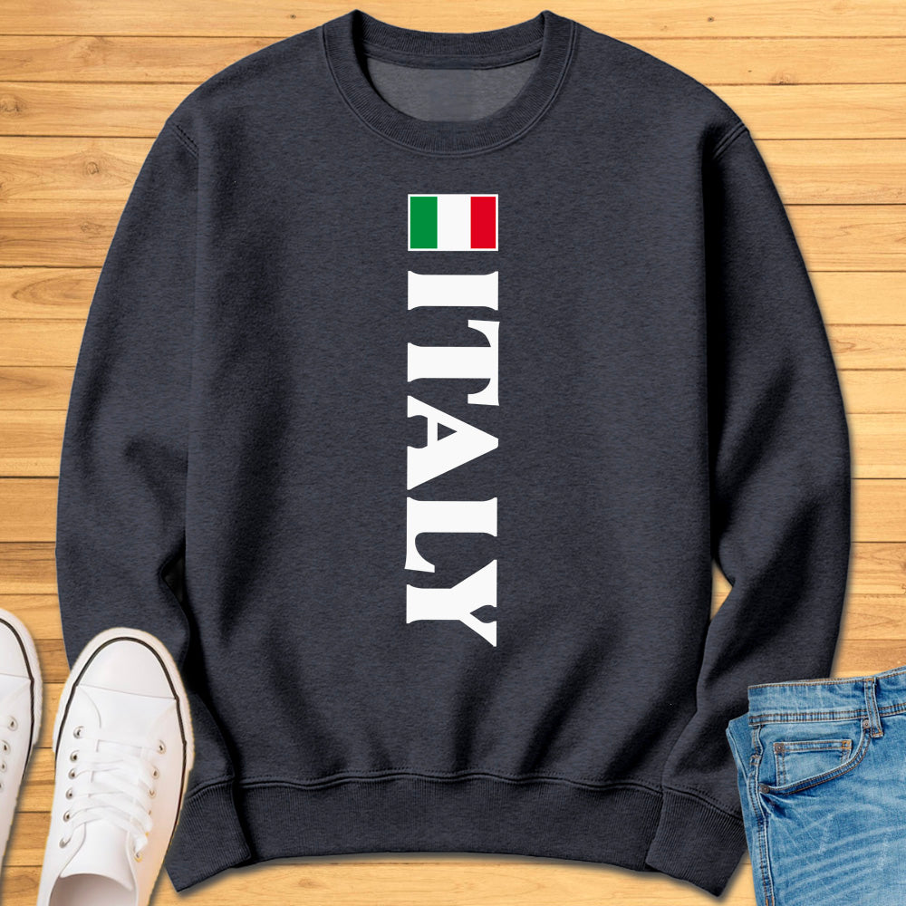 Italy Flag Vertical Sweatshirt