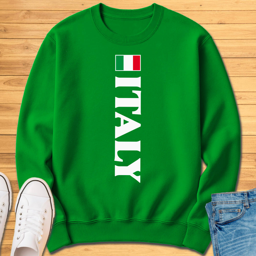Italy Flag Vertical Sweatshirt