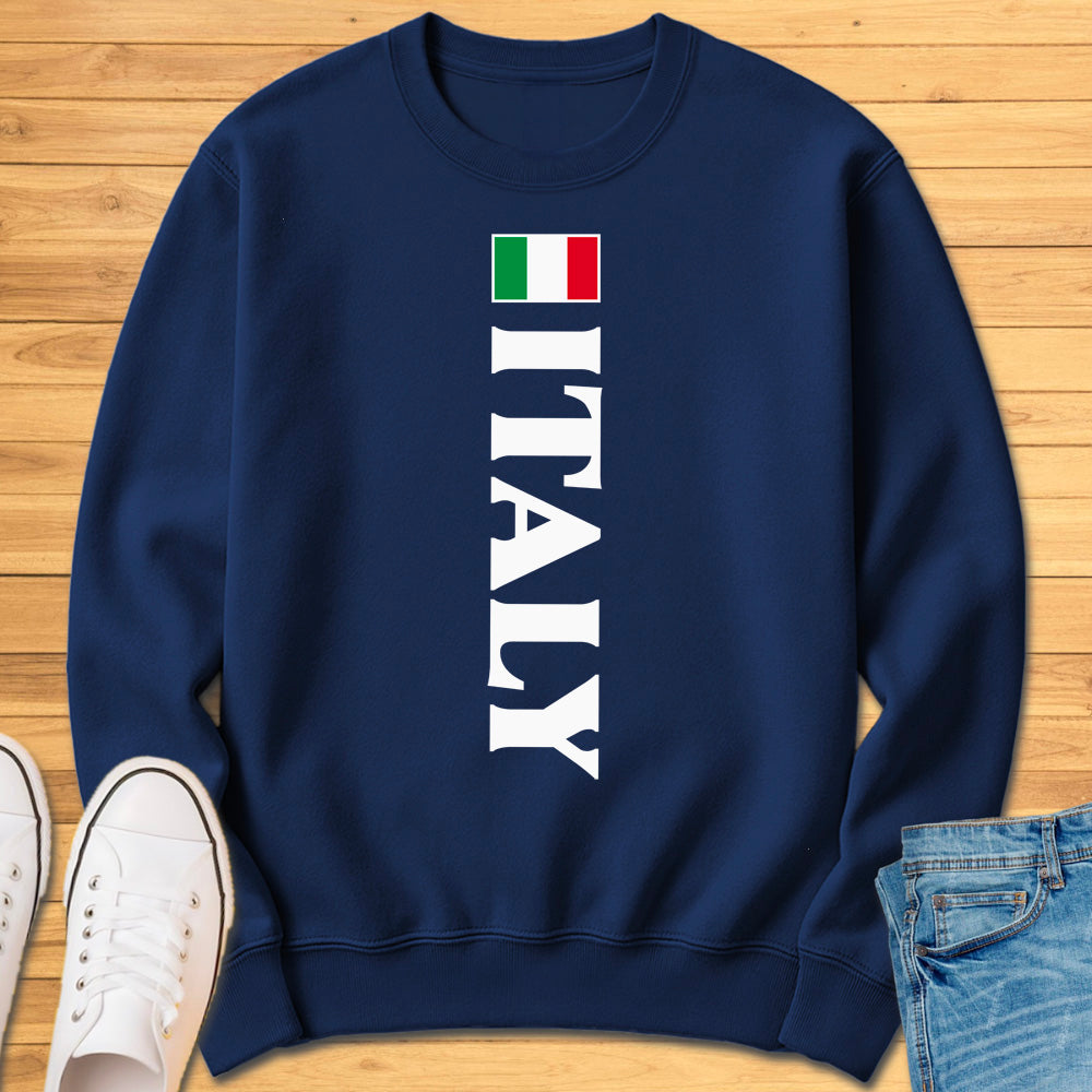 Italy Flag Vertical Sweatshirt