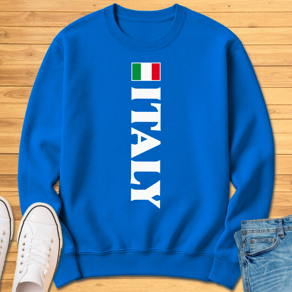 Italy Flag Vertical Sweatshirt