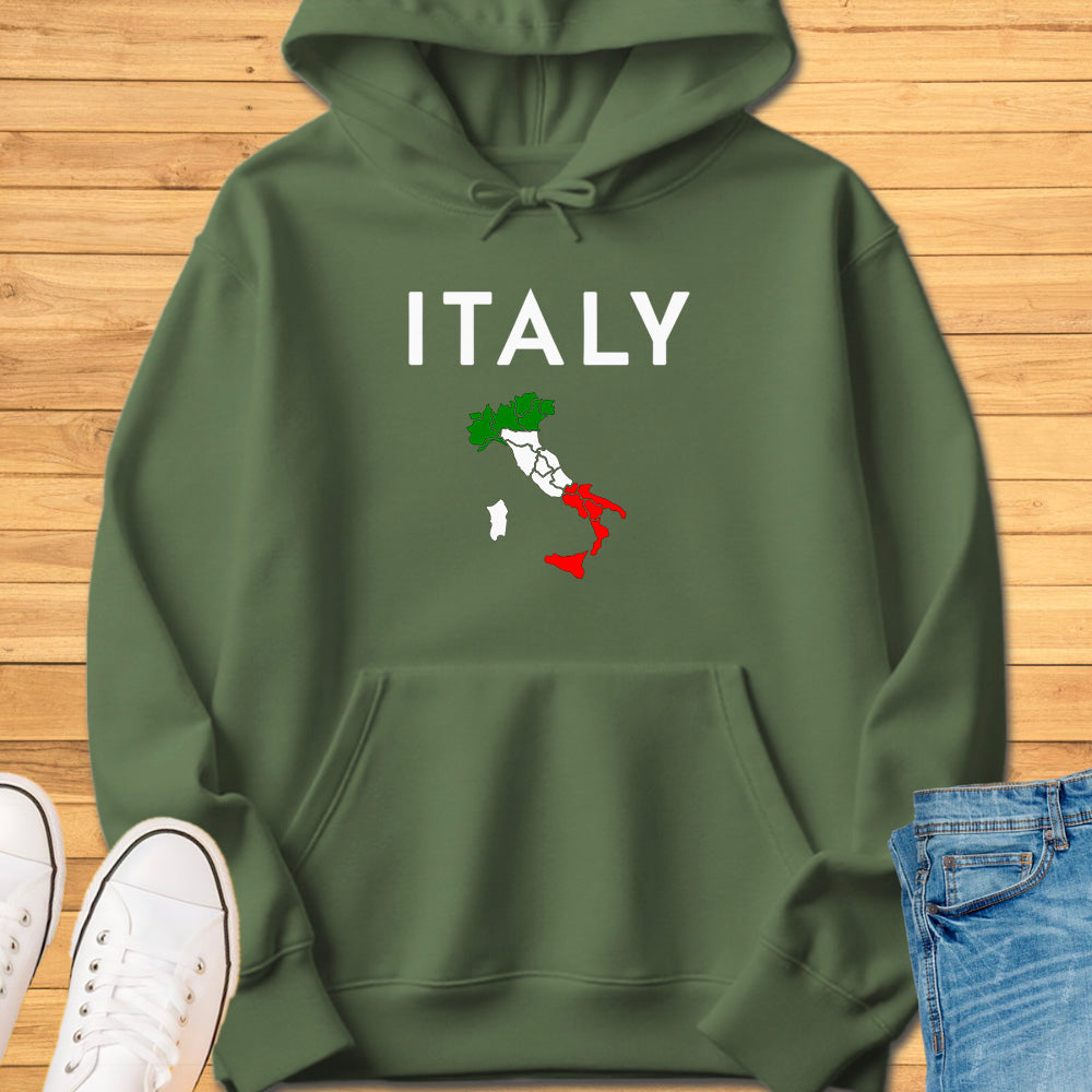 Italy Map Hoodie