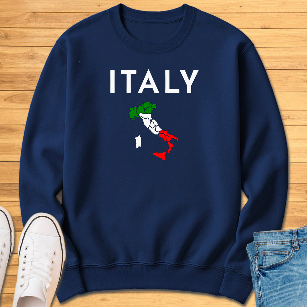 Italy Map Sweatshirt