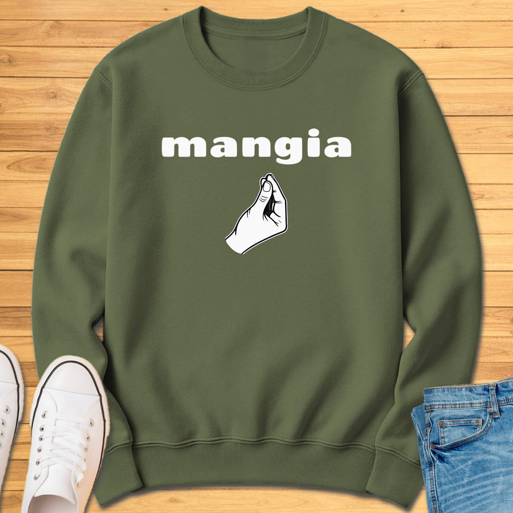 Mangia Italian Hand Gesture Sweatshirt