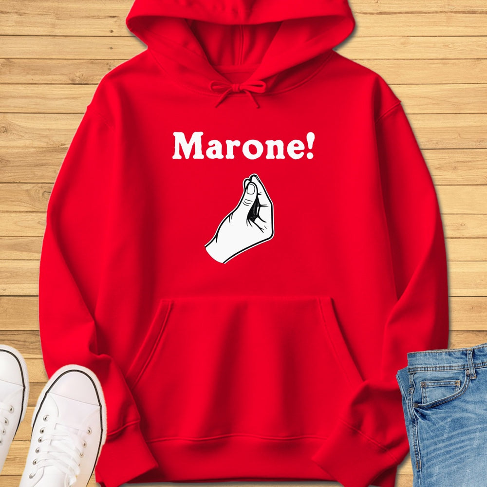 Marone Italian Hand Gesture Hoodie