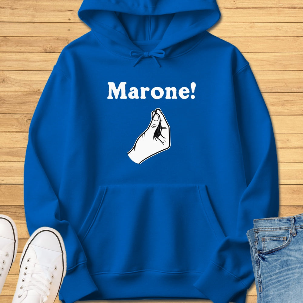Marone Italian Hand Gesture Hoodie