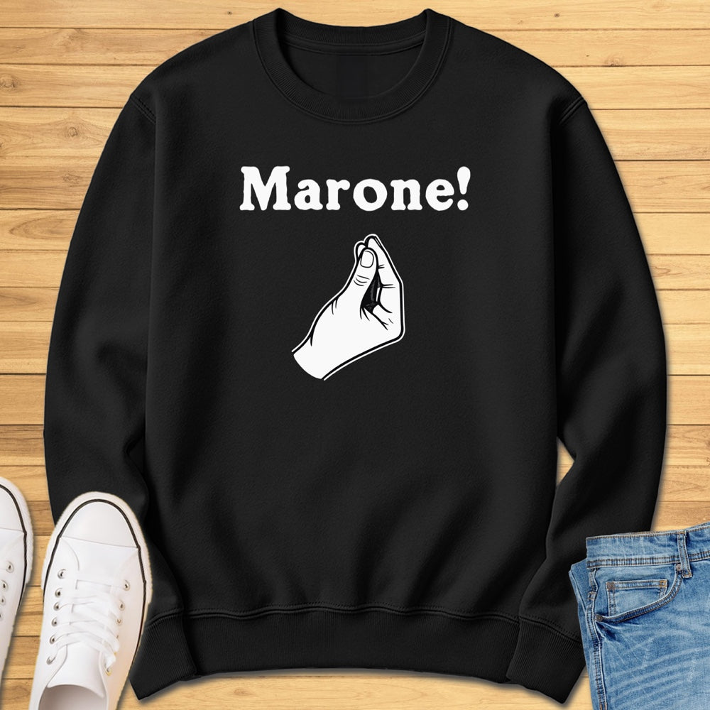 Marone Italian Hand Gesture Sweatshirt