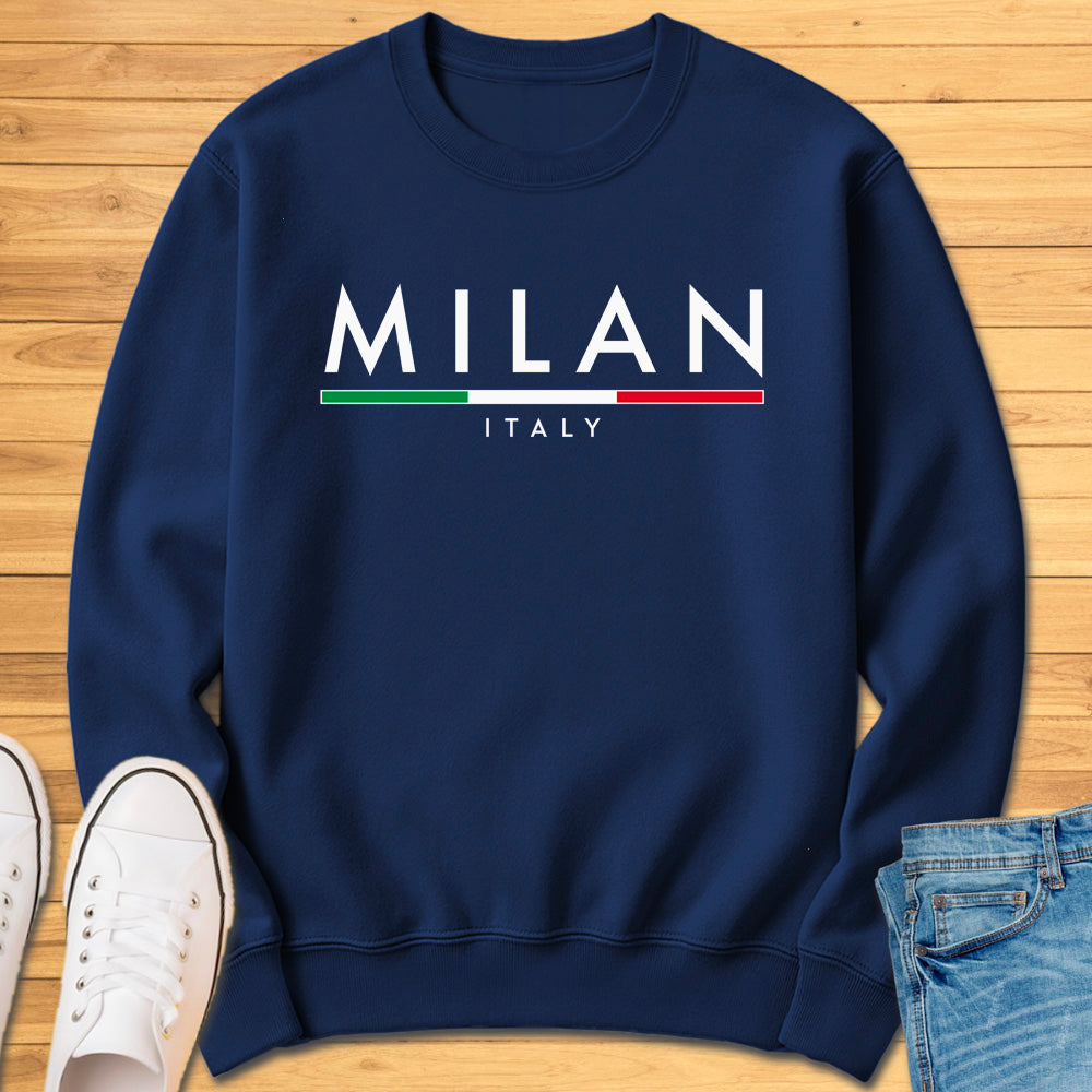 Milan Italy Minimalist Sweatshirt