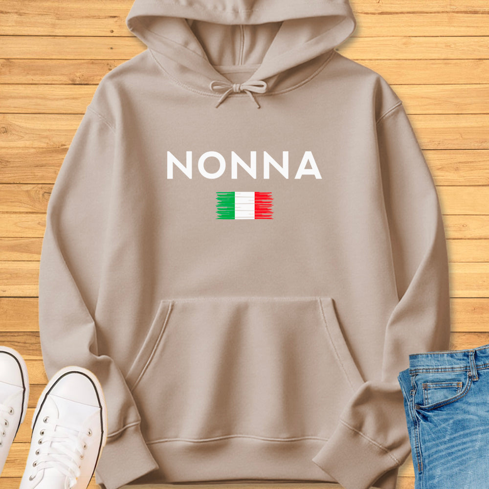 Nonna Brushed Italian Flag Hoodie