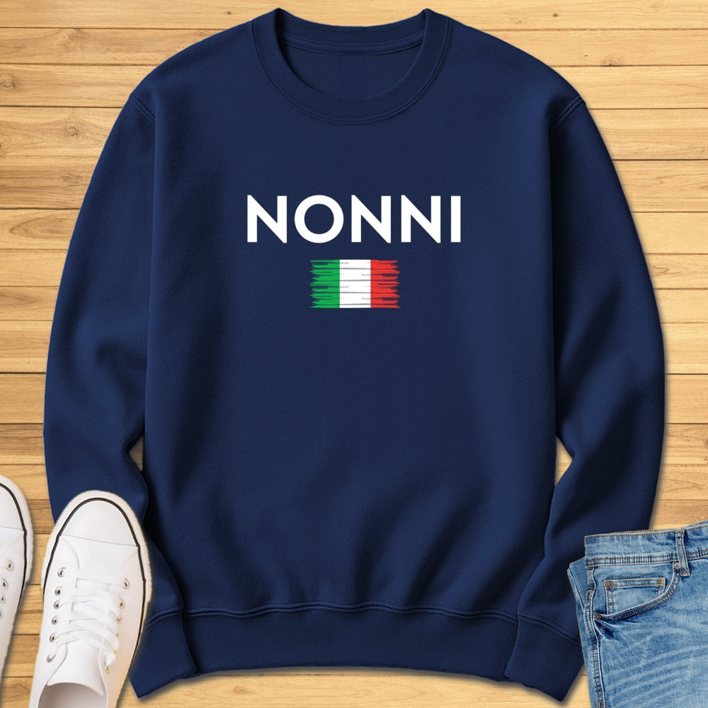 Nonni Brushed Italian Flag Sweatshirt