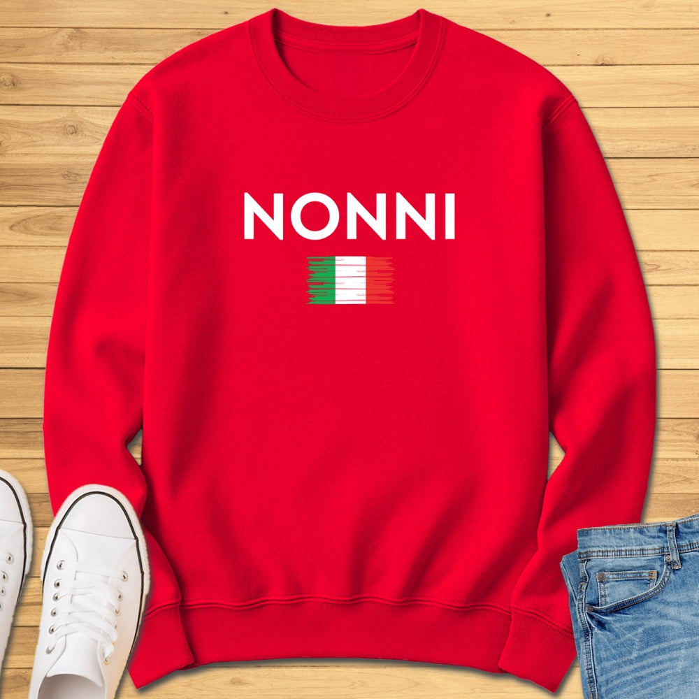 Nonni Brushed Italian Flag Sweatshirt