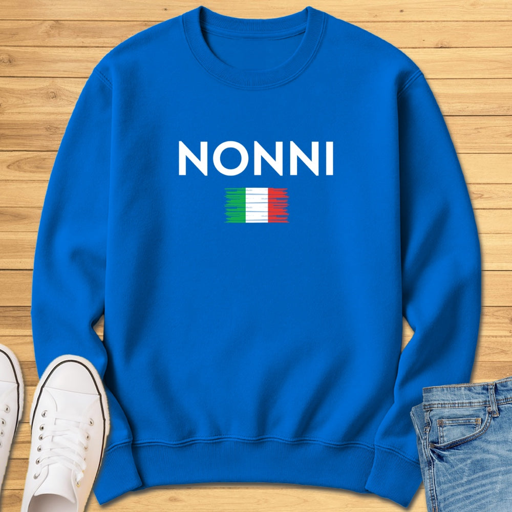 Nonni Brushed Italian Flag Sweatshirt