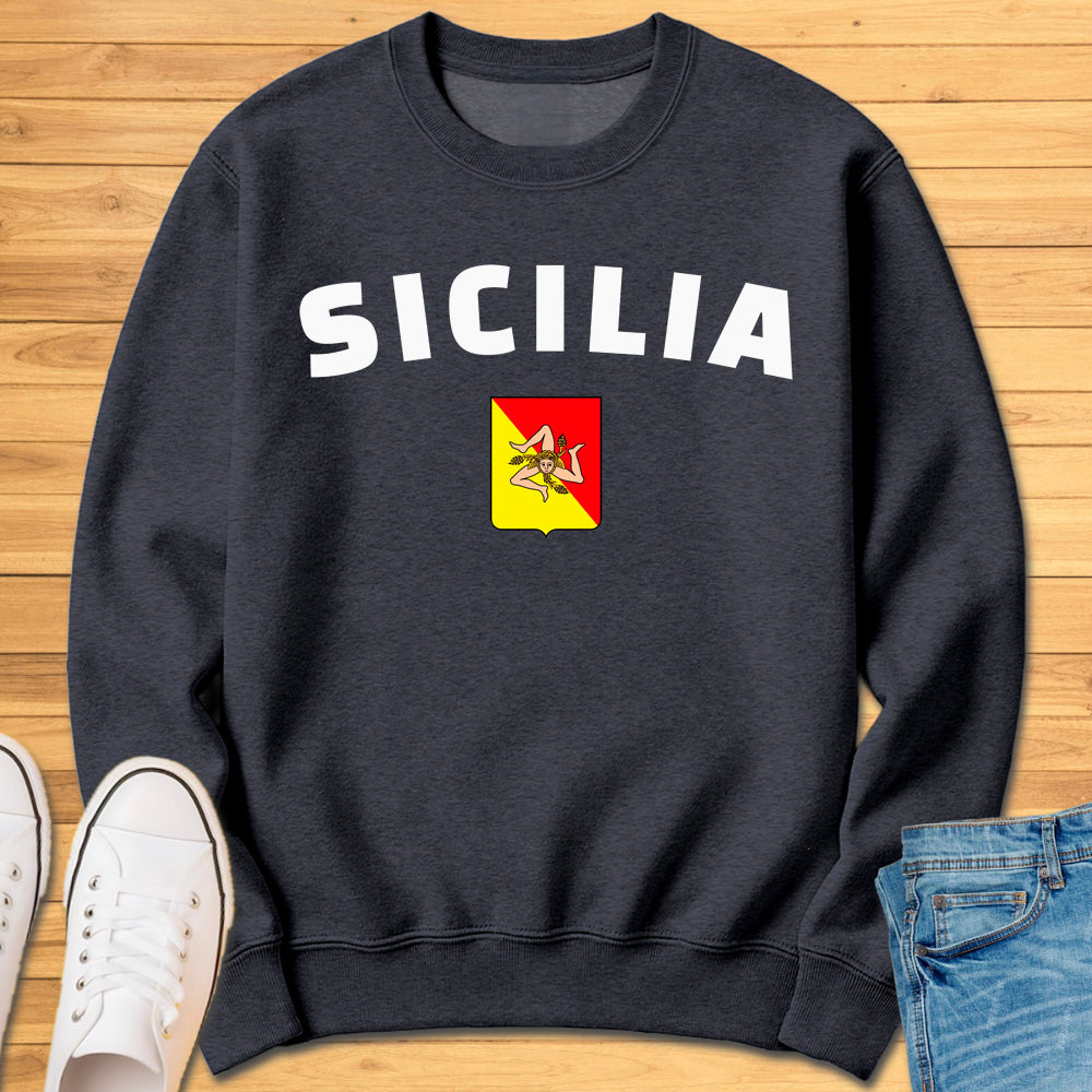 Sicilia Trinacria Shield Sweatshirt