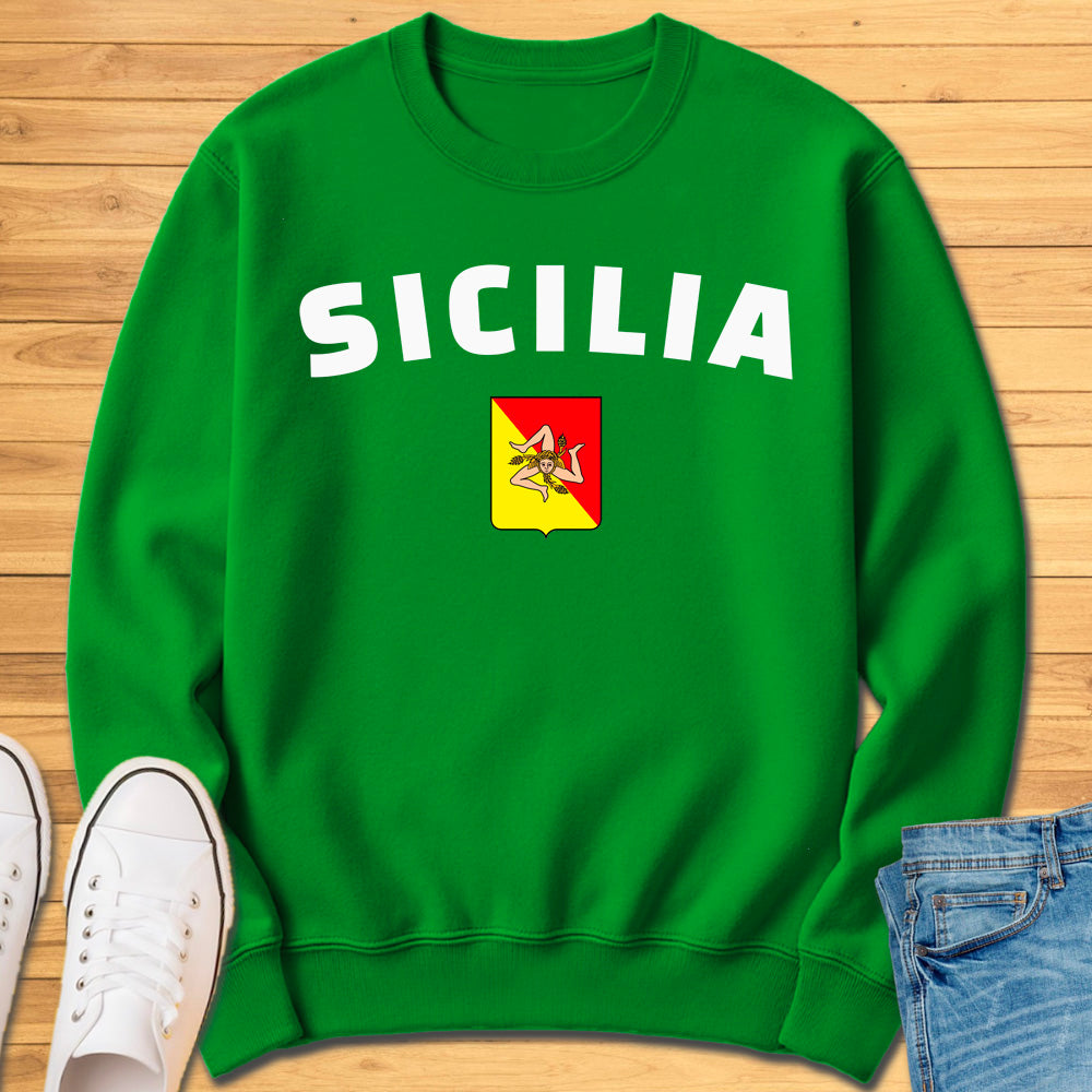 Sicilia Trinacria Shield Sweatshirt