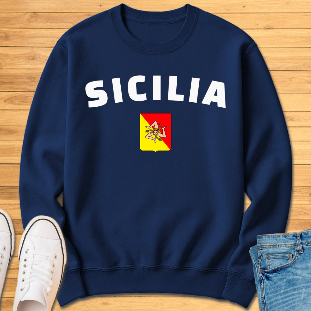 Sicilia Trinacria Shield Sweatshirt