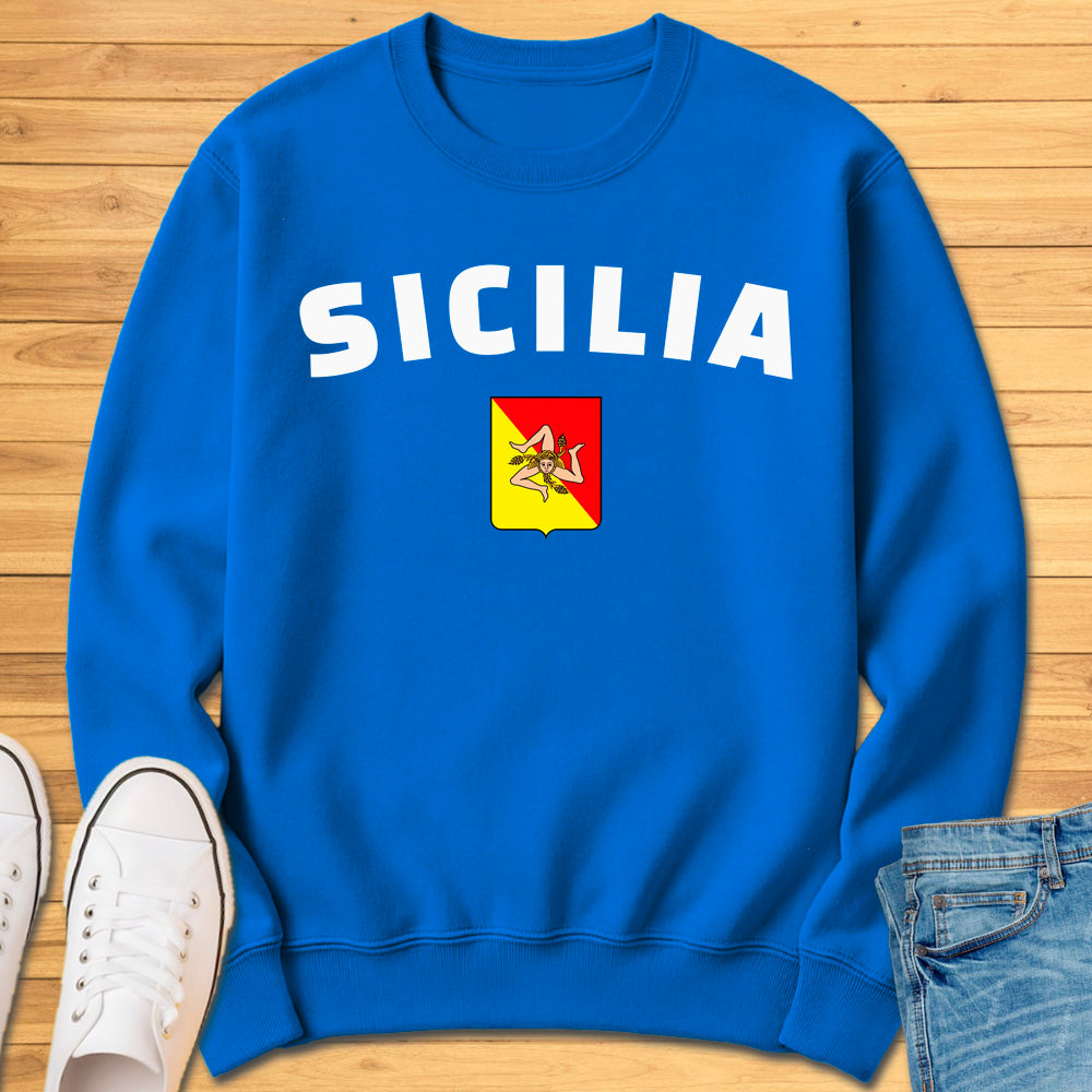 Sicilia Trinacria Shield Sweatshirt