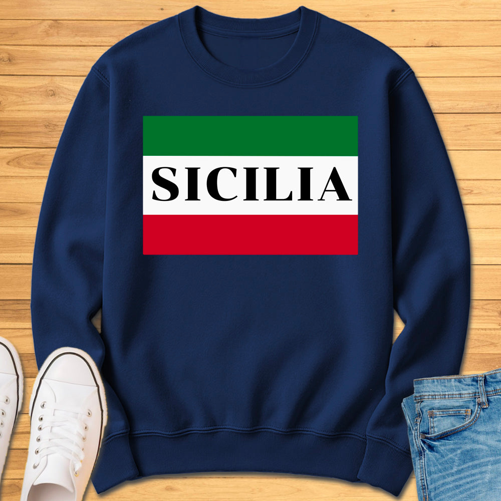 Sicilia Box Flag Sweatshirt
