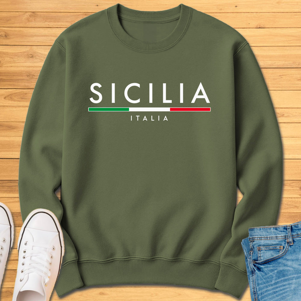 Sicilia Italia Minimalist Sweatshirt