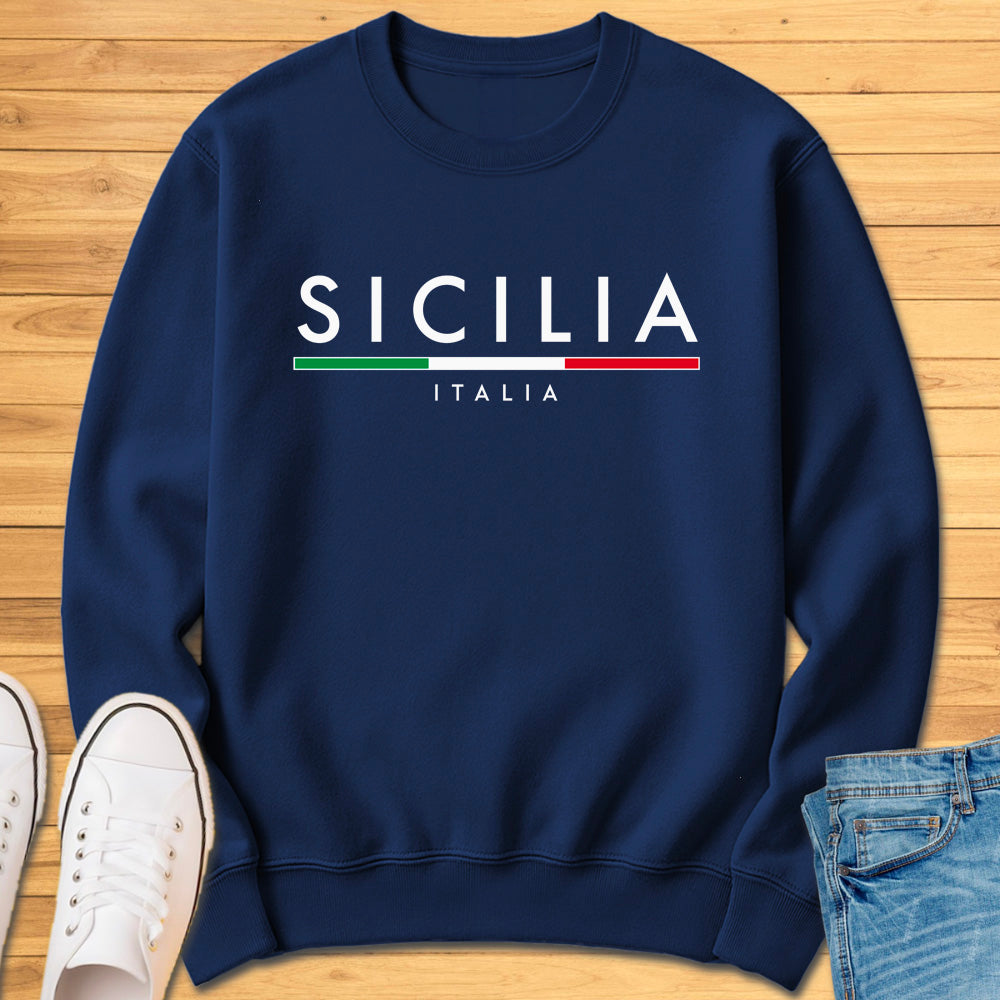 Sicilia Italia Minimalist Sweatshirt