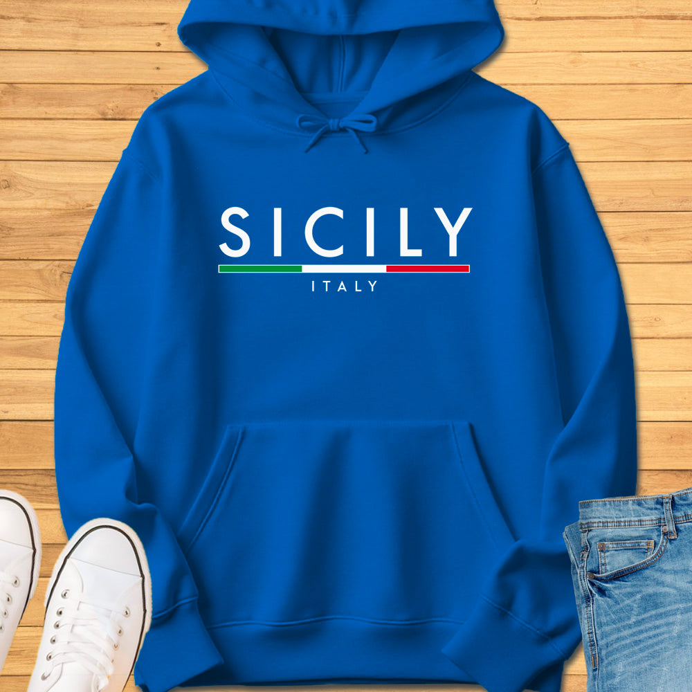 Sicily Italy Minimalist Hoodie