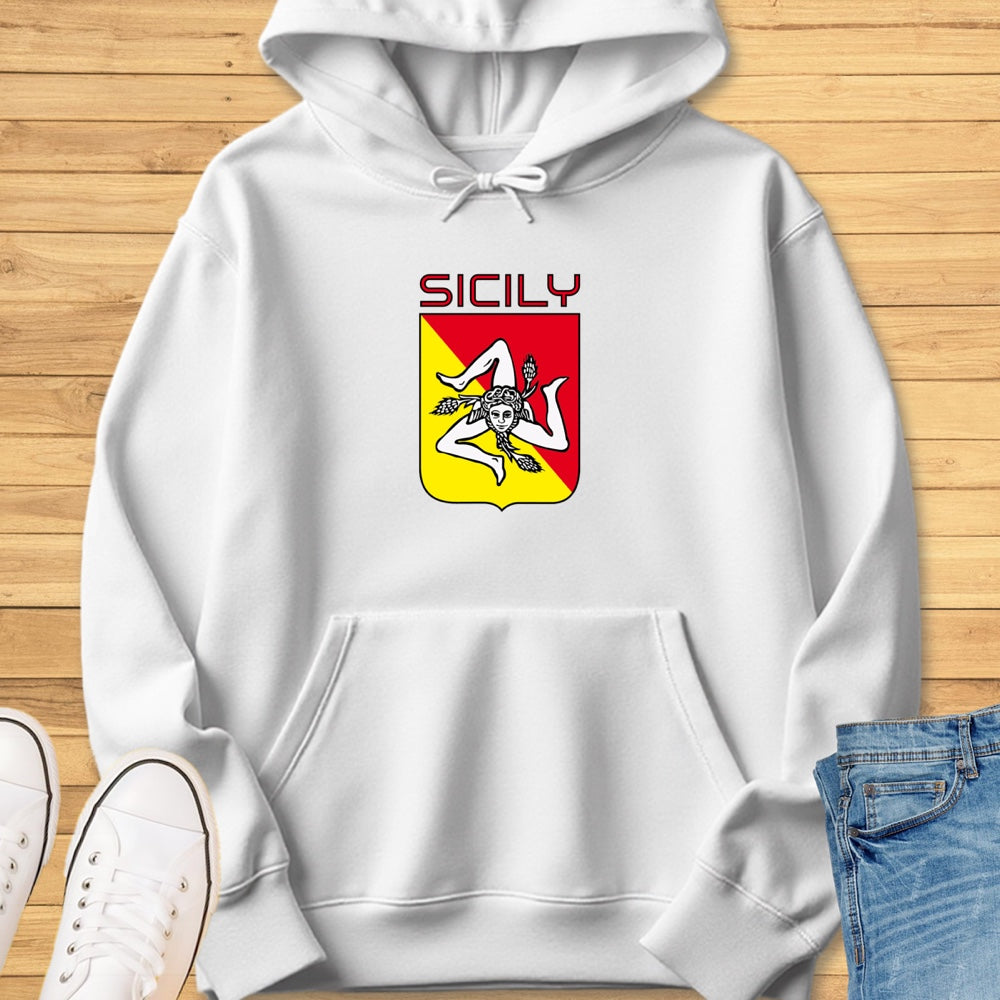 Sicily Trinacria Shield Hoodie