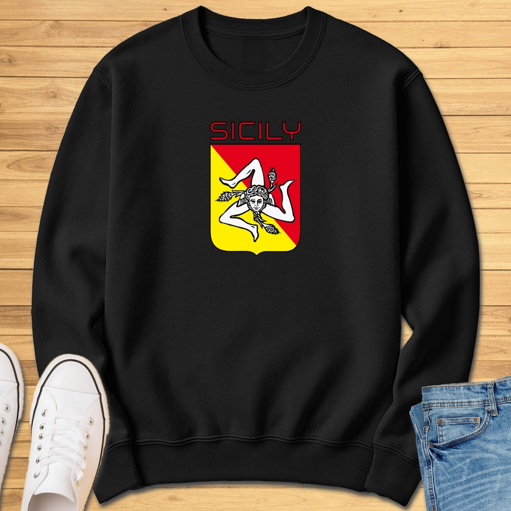 Sicily Trinacria Shield Sweatshirt