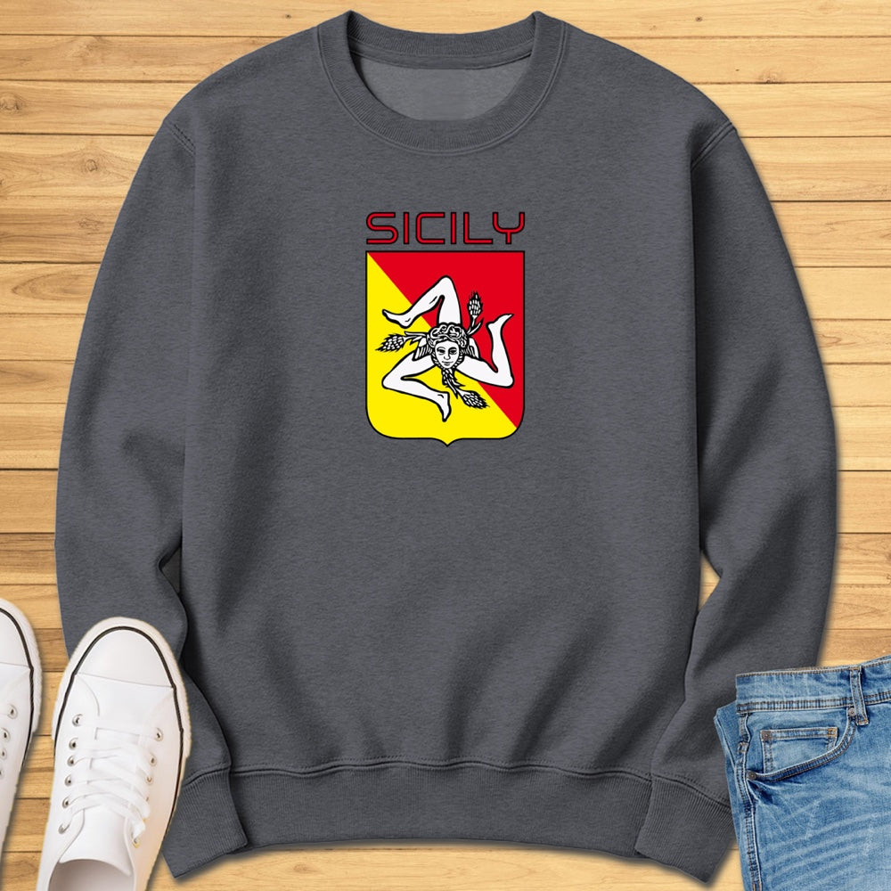 Sicily Trinacria Shield Sweatshirt