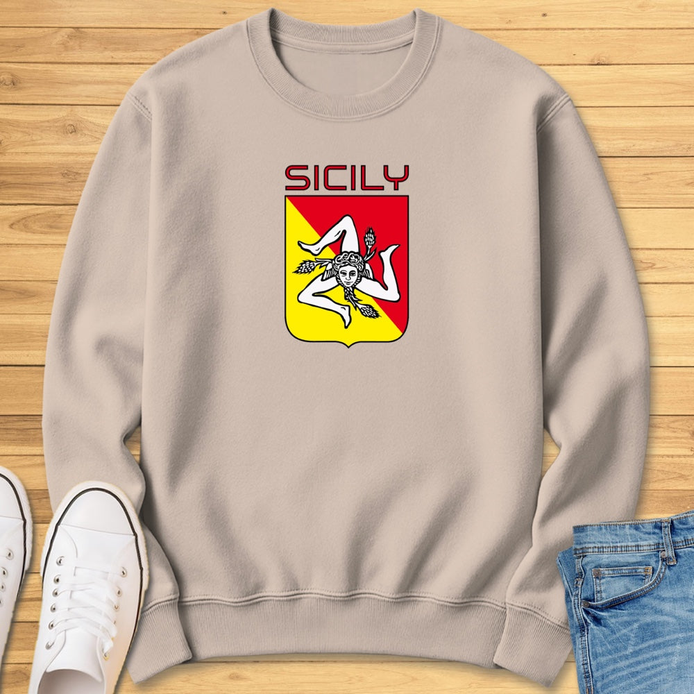 Sicily Trinacria Shield Sweatshirt