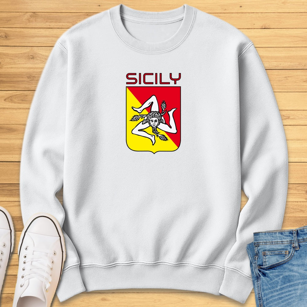 Sicily Trinacria Shield Sweatshirt