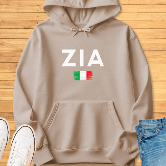 Zia Brushed Italian Flag Hoodie