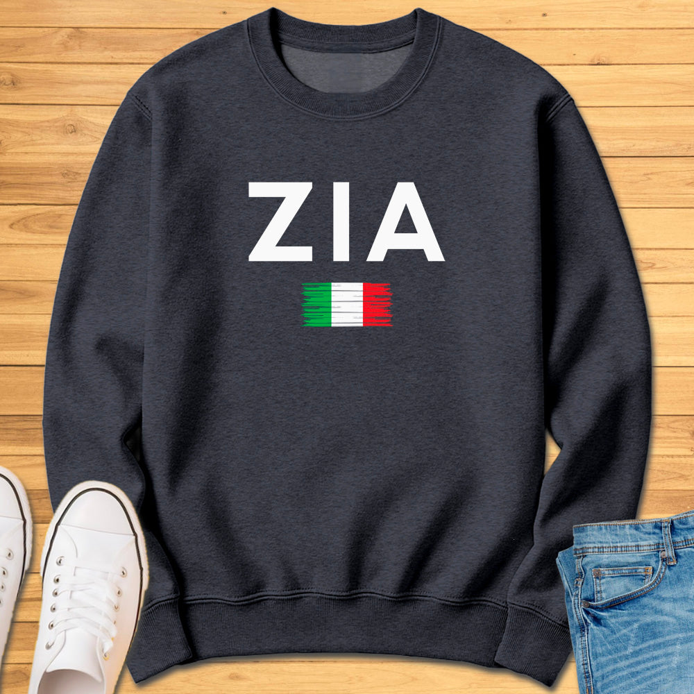 Zia Brushed Italian Flag Sweatshirt