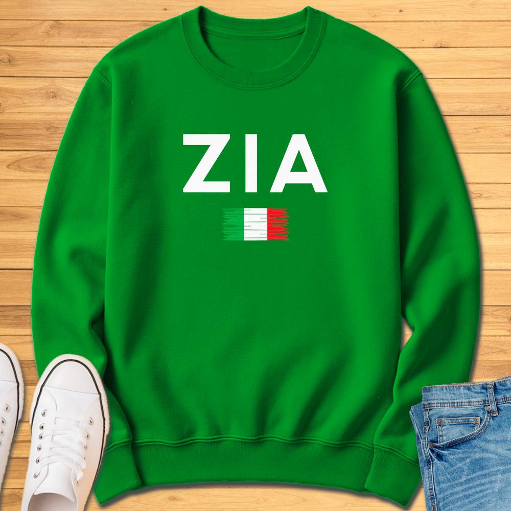 Zia Brushed Italian Flag Sweatshirt