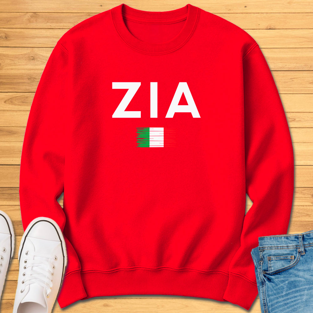 Zia Brushed Italian Flag Sweatshirt