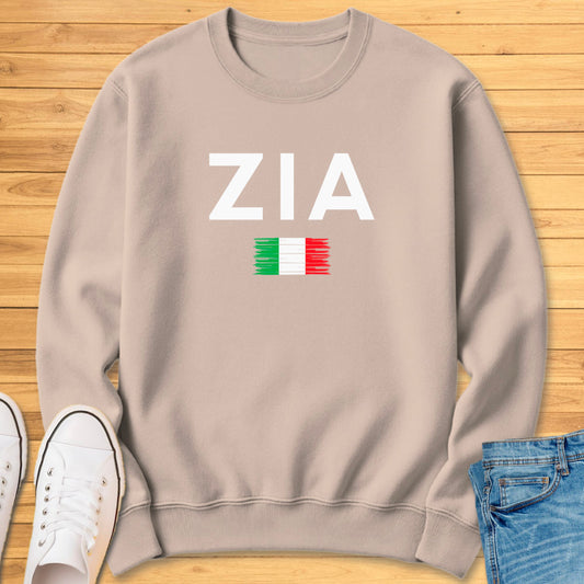 Zia Brushed Italian Flag Sweatshirt